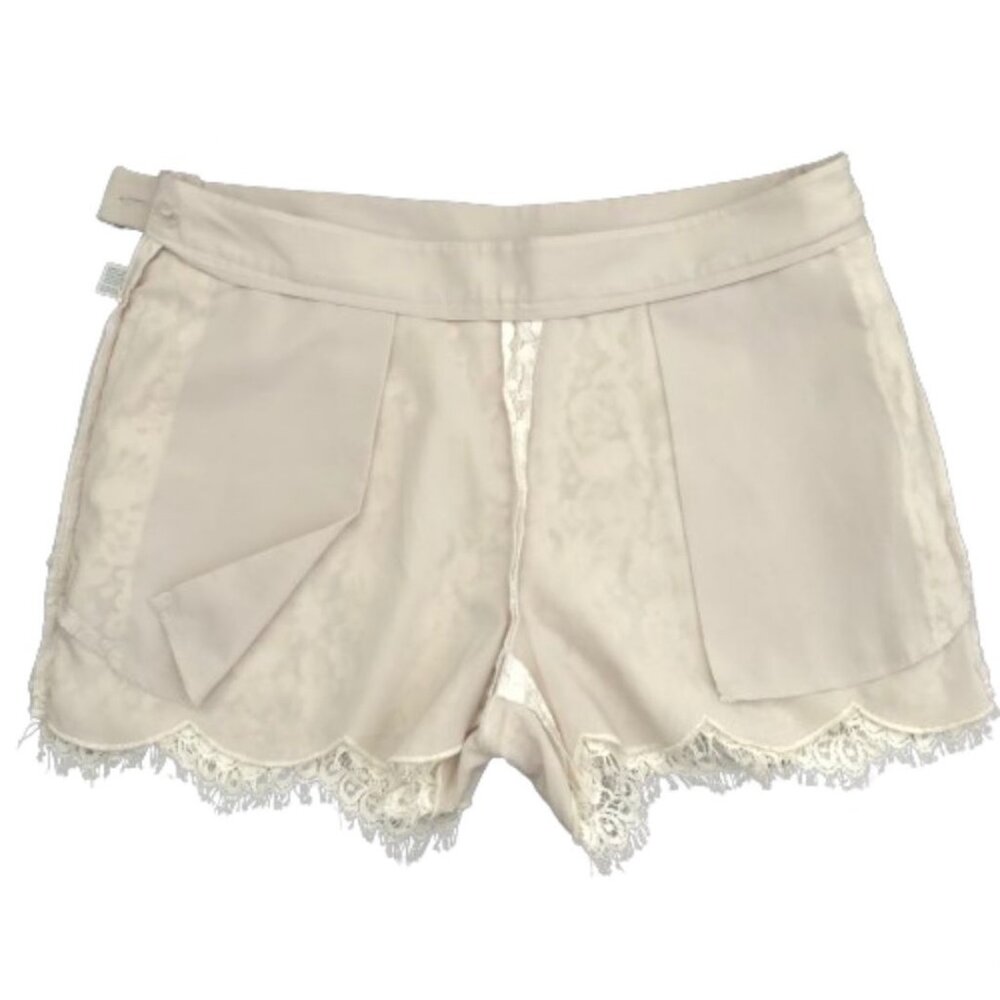 Club Monaco Floral Lace Shorts in White Size 0 - Picture 9 of 15